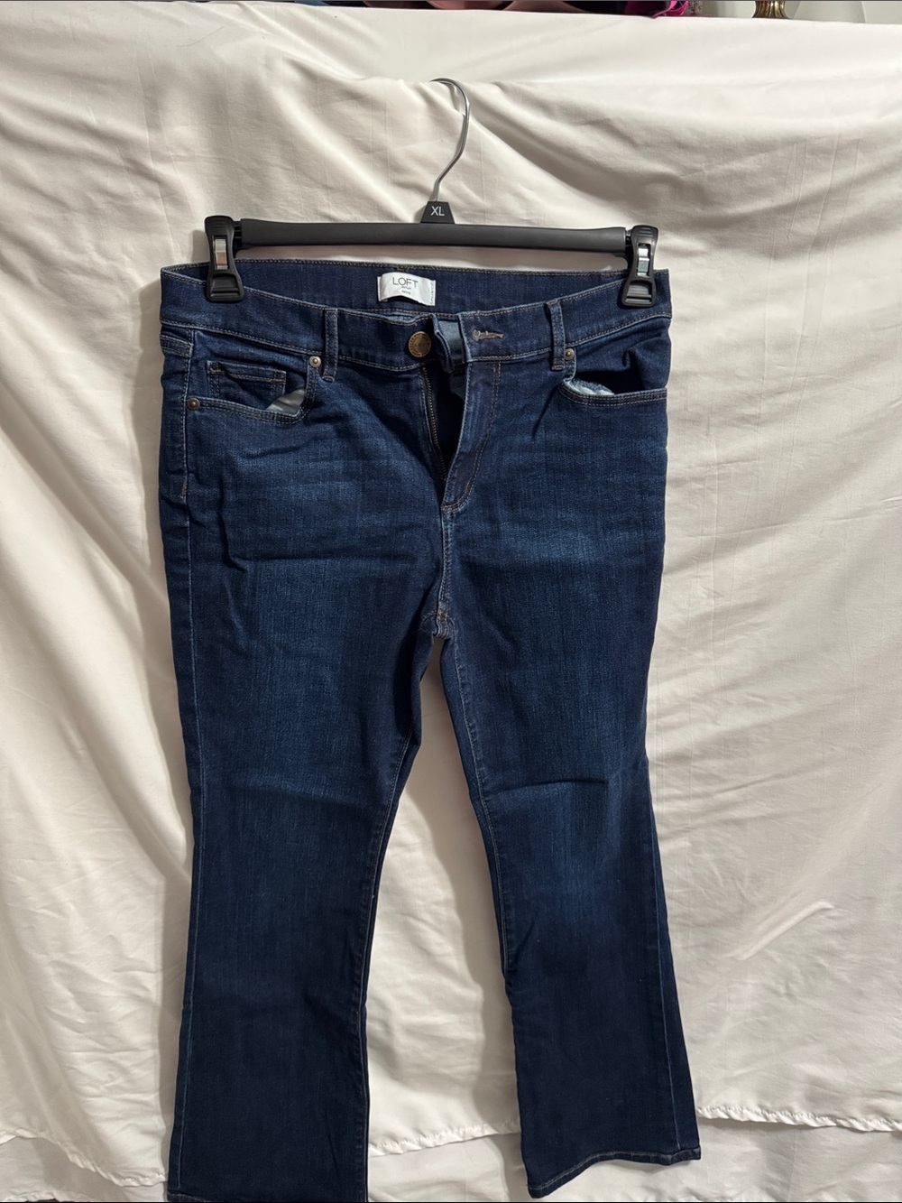 LOFT Dark Indigo Bootcut Jeans